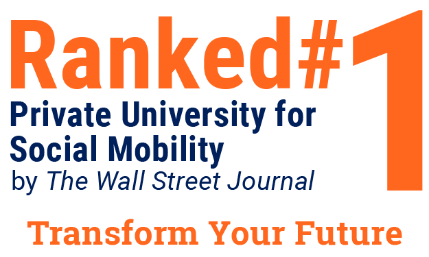 Ranked number 1 for Social mobility private universities by WSJ