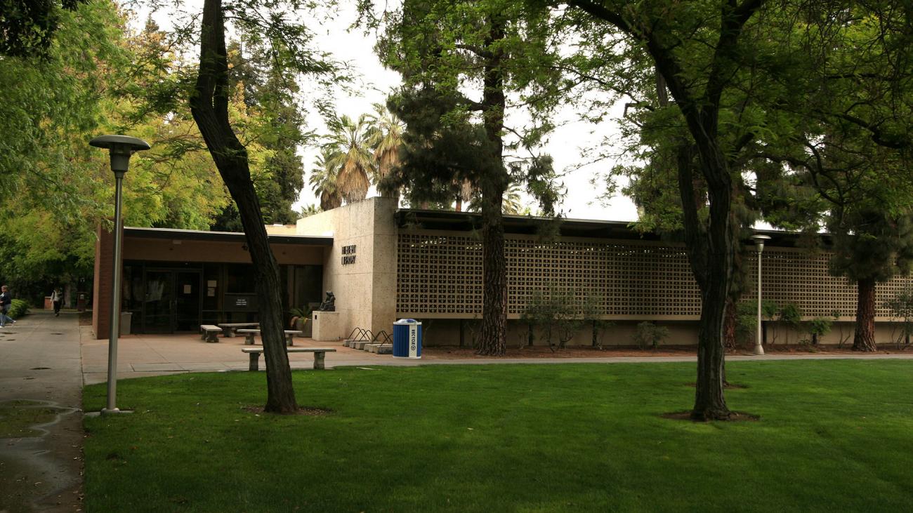 Exterior of Hiebert Library