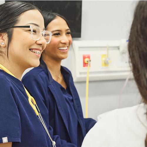 Photo of two nursing students