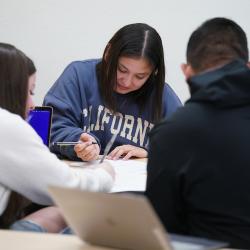 Photo of students working in a classroom